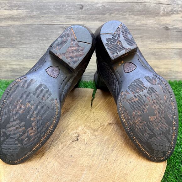 Ariat Women - Size 8.5B - Black Heritage Cowboy Boots 15770 - Picture 8 of 11